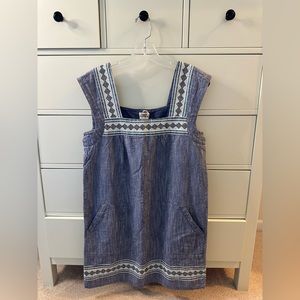 Faherty Hailee Dress Navy Size XS NWT